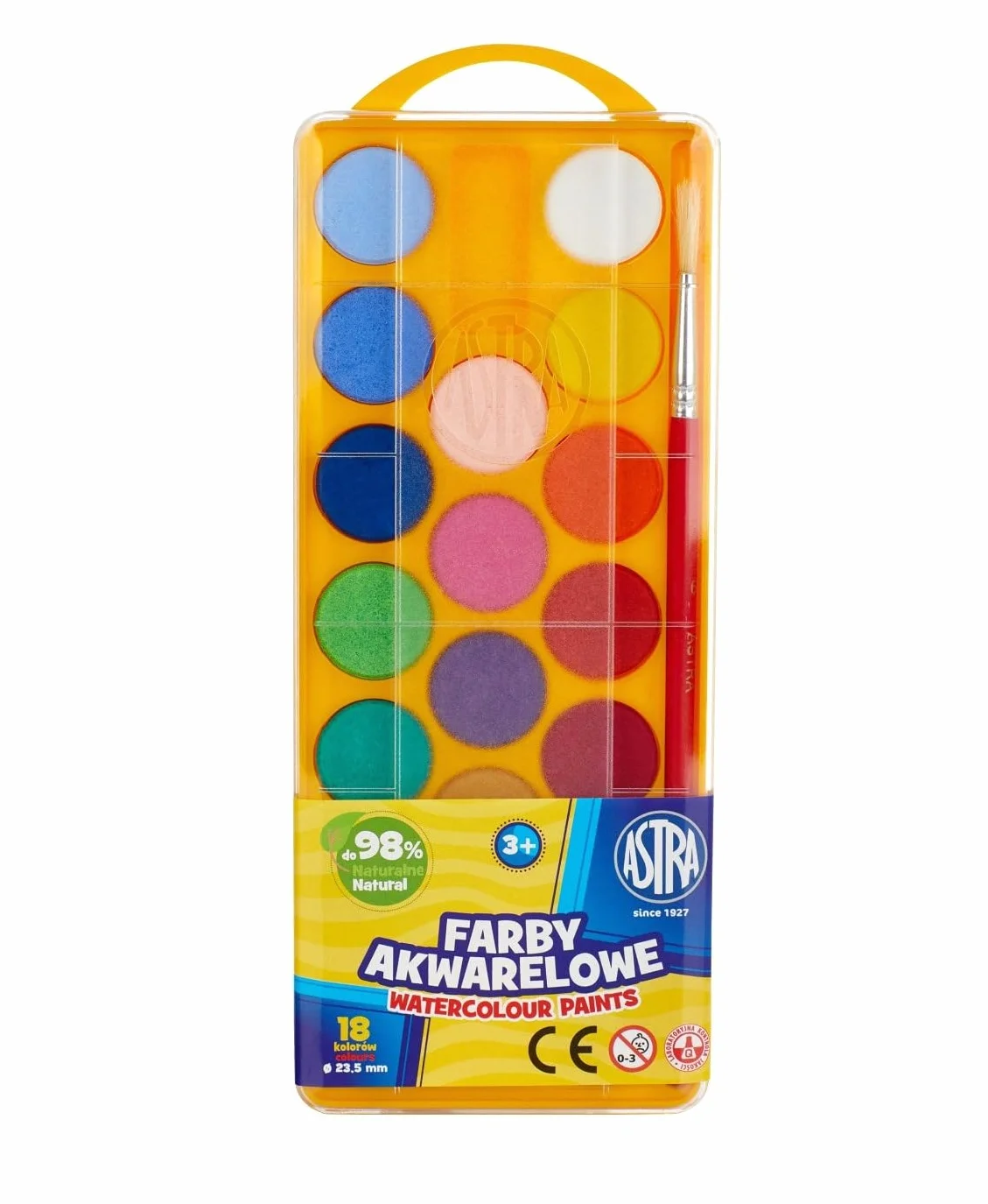 Farby akwarelowe Astra 18 kolorów