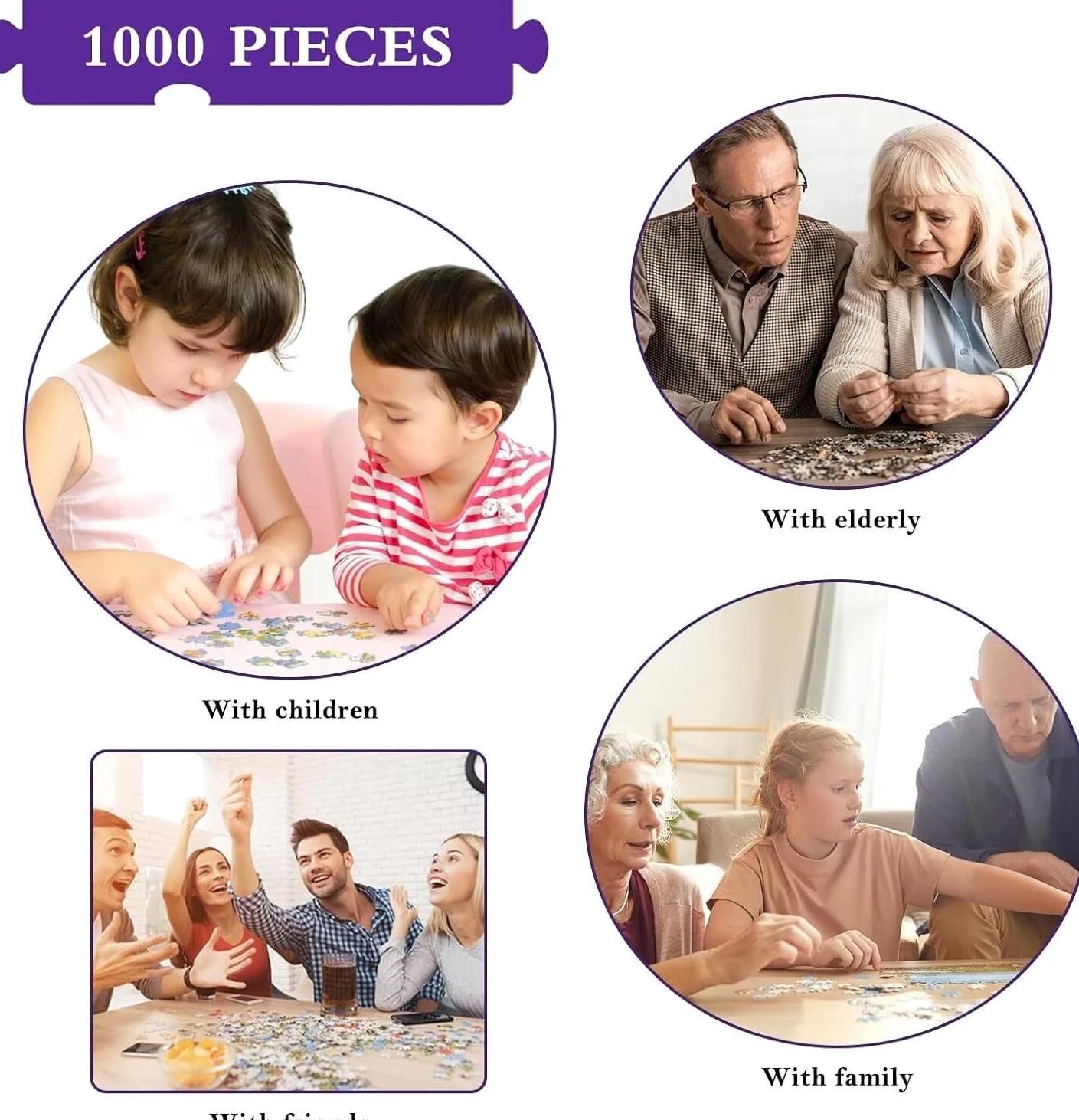 Puzzle 4000 elementów, księżyc Chryzantema, puzzle dla dorosłych 4000, klasyczne puzzle, puzzle dla całej rodziny, z pięknym opakowaniem, dekoracja, puzzle i prezenty FNKL3-1147