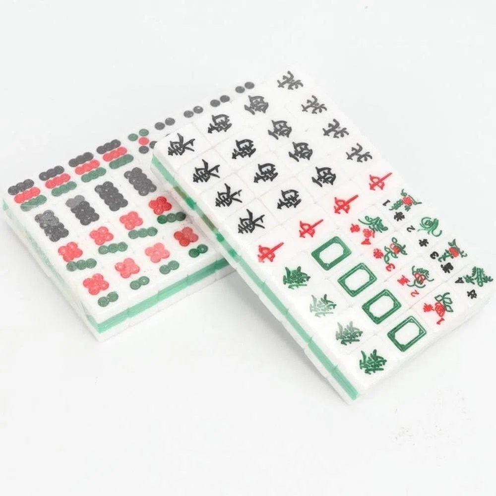 Mini Mahjong Rodzinne Gry Planszowe Przenośny Zestaw Mahjong Gry Mahjong Rodzinne Gry z Pudełkiem