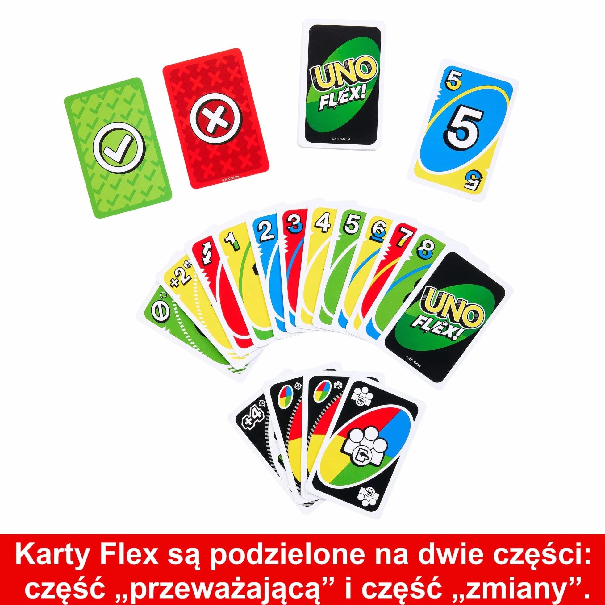 UNO Flex Card Game, Fun Games for Adult and Party Game Night, 2 to 8 Players, HMY99
