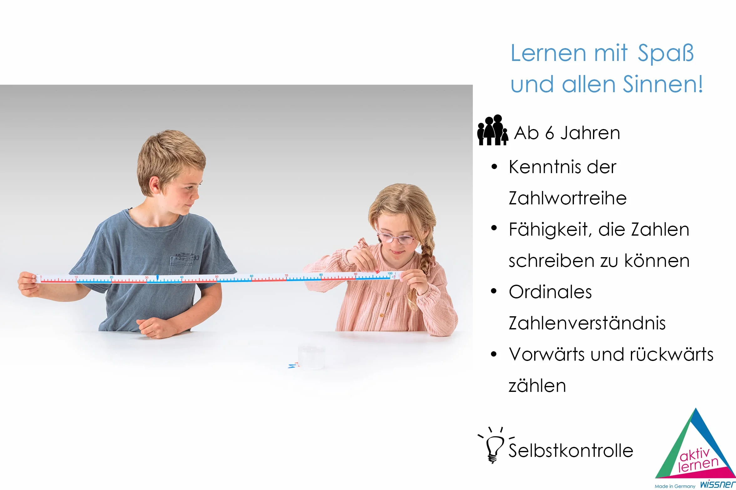 WISSNER Aktywna nauka - Mała wiązka liczb Taśma oblicza 0-100