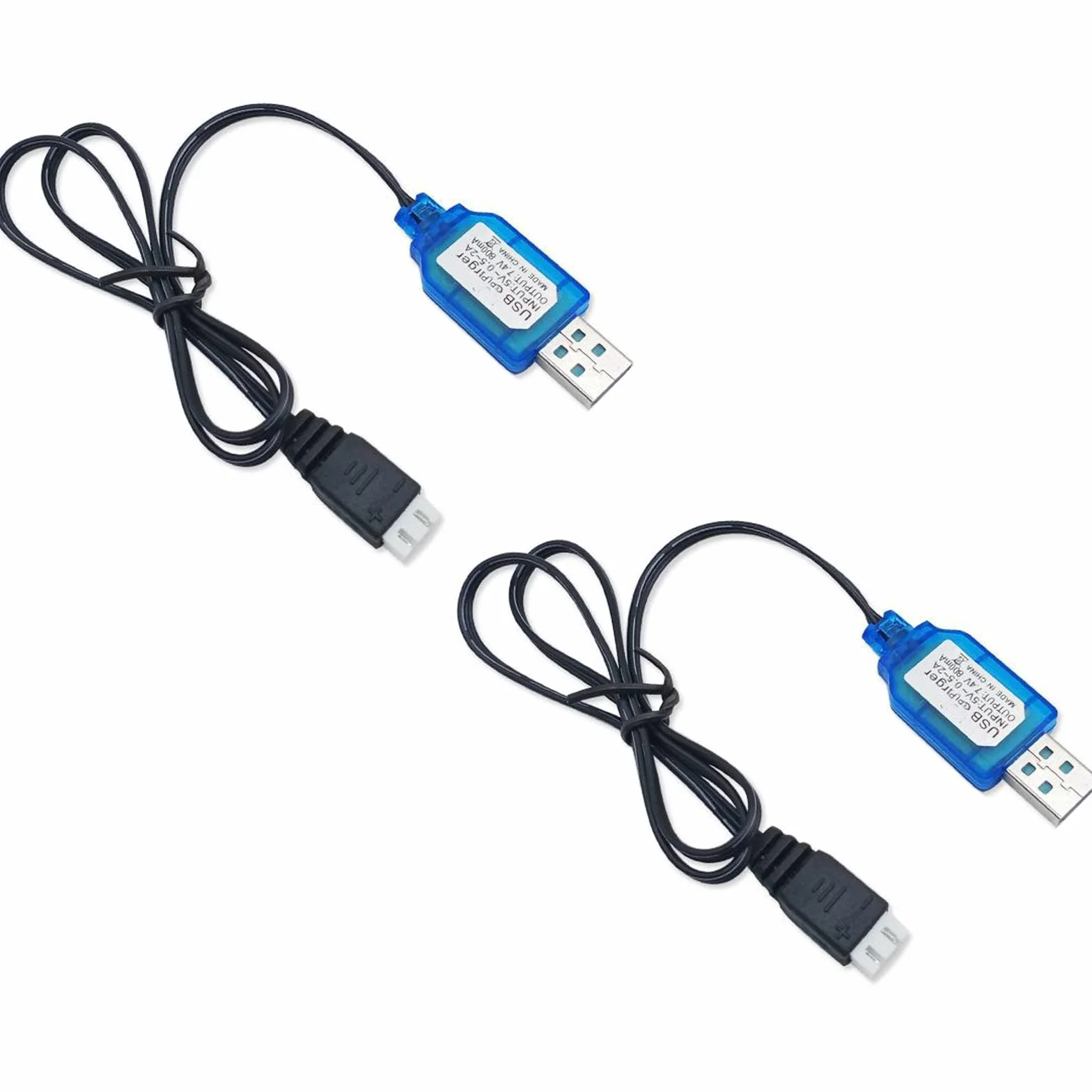2 szt. 7,4 V 2S LiPo ładowarka USB RC złącze baterii z wtyczką XH-3P do pistoletu kulowego RC samochód FPV Drone Quadcopter
