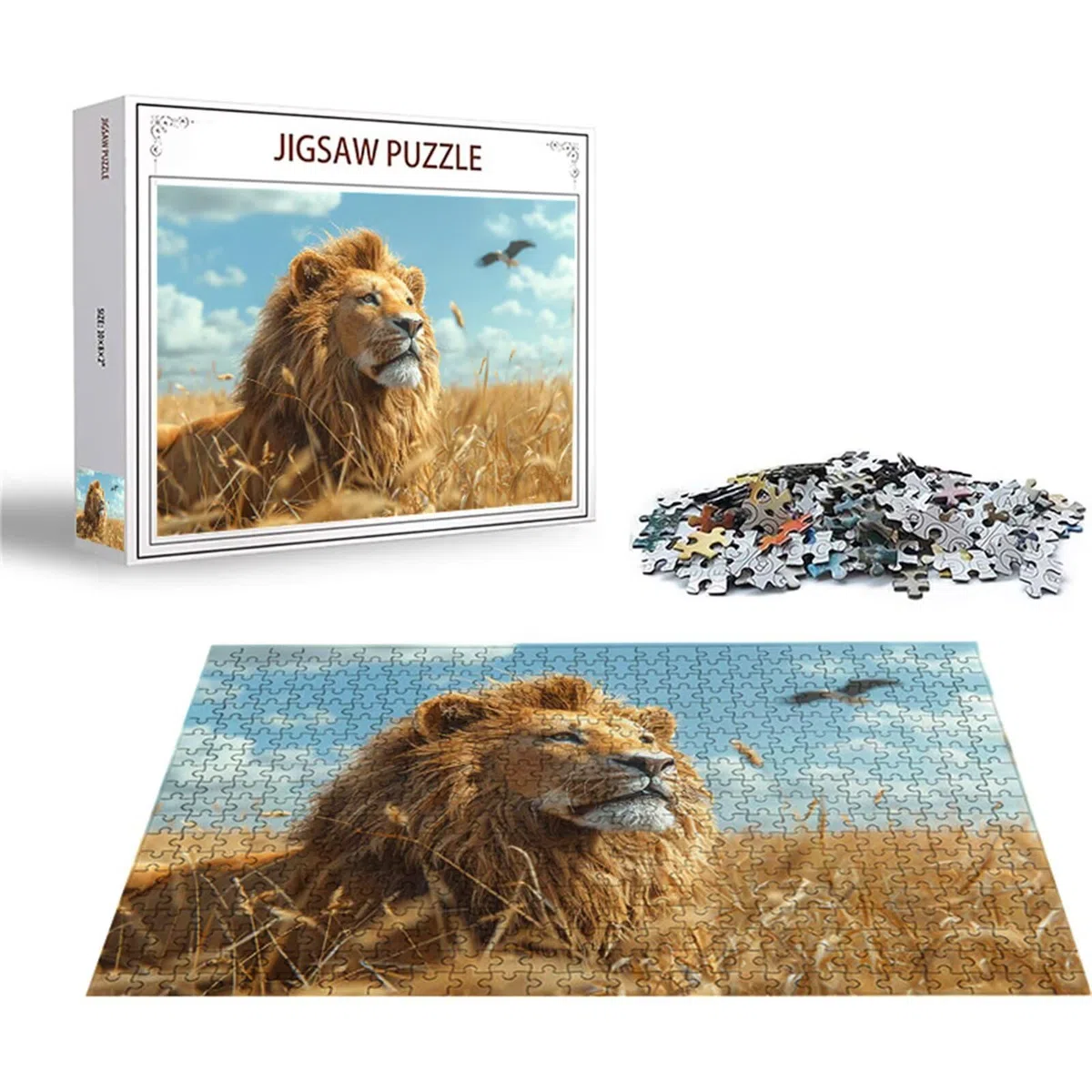 Puzzle 2000 sztuk puzzle ze zwierzętami lew drewniane układanki, klasyczne dla dorosłych diY gra wyzwanie idealnie pasują między nimi literami z tyłu Wysokiej jakości układanki dla dzieci dorosłych