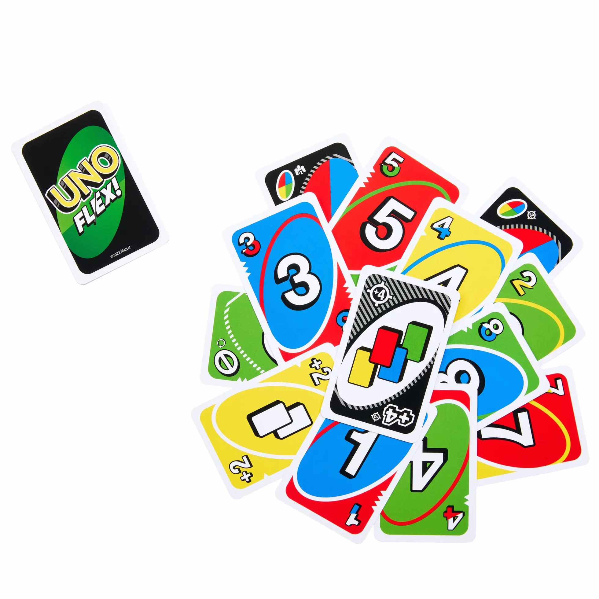 UNO Flex Card Game, Fun Games for Adult and Party Game Night, 2 to 8 Players, HMY99