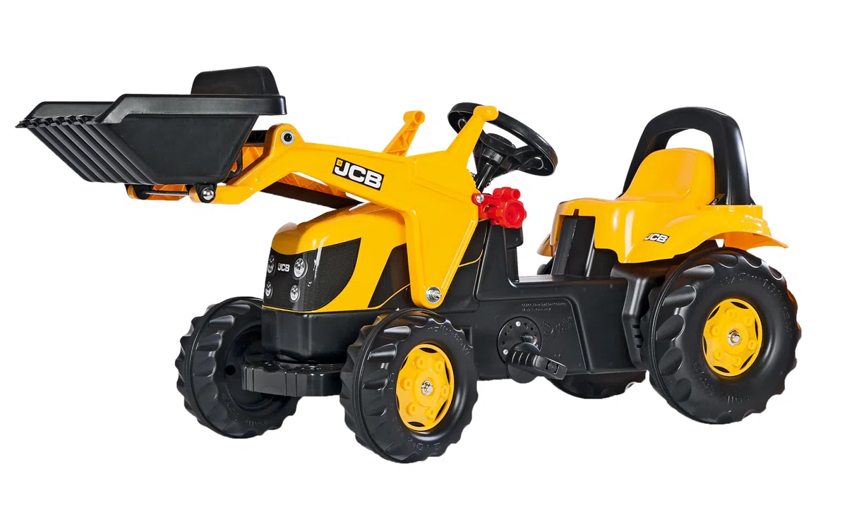 Rolly Toys Rolly Kid JCB traktor z ładowaniem czołowym i przyczepą