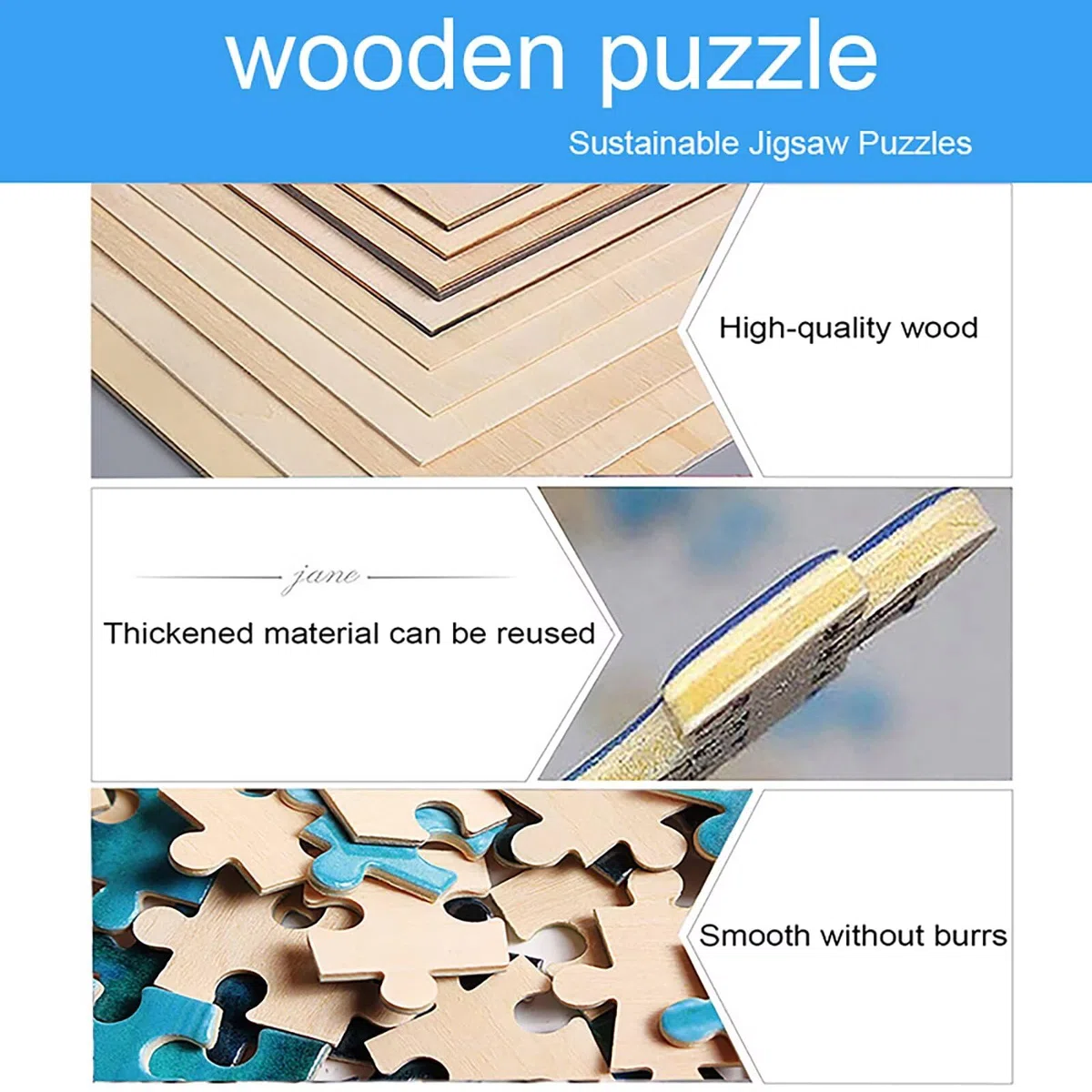 Puzzle 2000 sztuk Lew Puzzle Zwierzę Układanka Drewno, Dorosłe Klasyczne DiY Gra Wyzwanie Idealnie Pasuje między nimi literami z tyłu Wysokiej jakości układanki dla dzieci Dorosłych Wiek 14 lat Y-6
