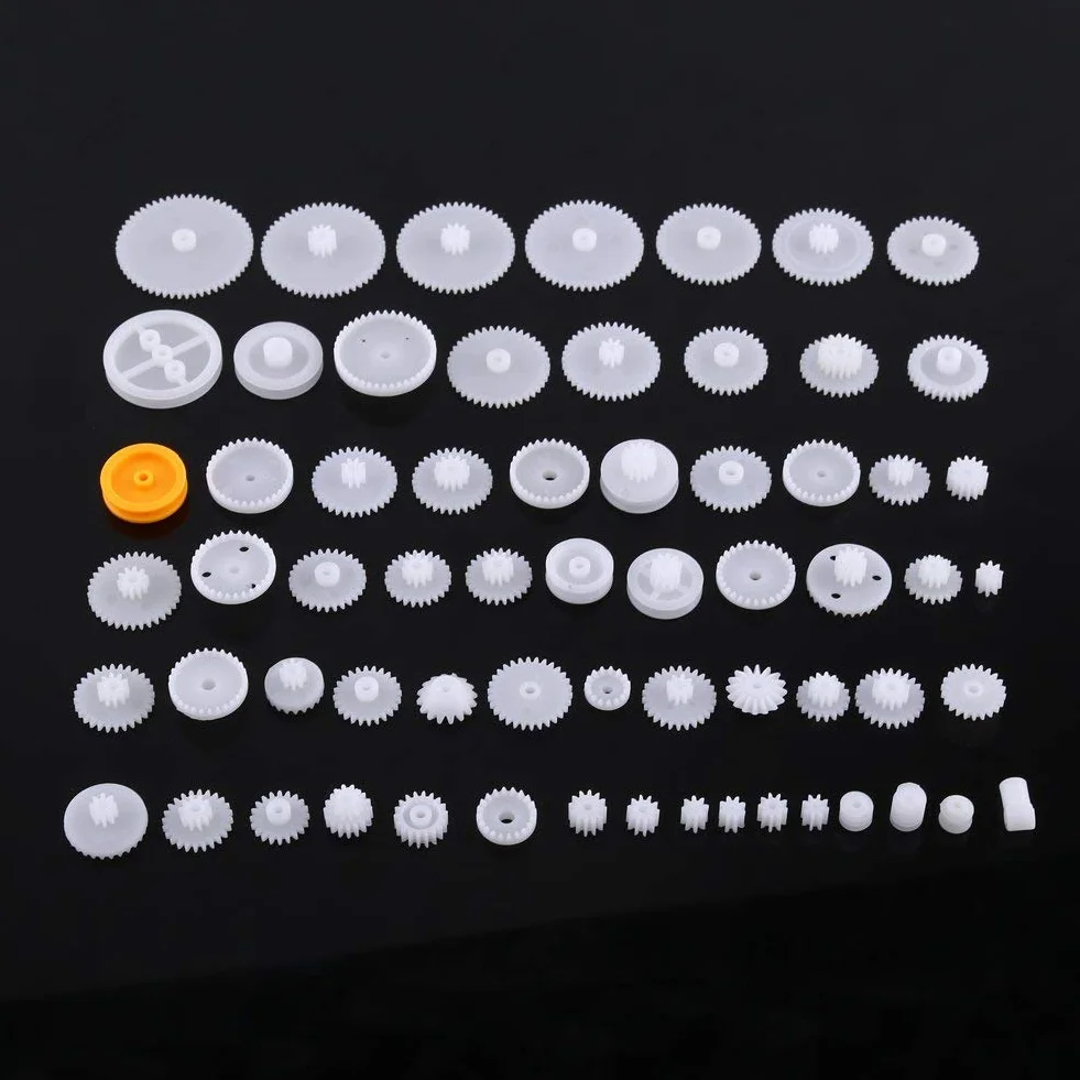 Zestaw plastikowych kół zębatych Zestaw pasków zębatych Zestaw kół zębatych do samochodów (34kinds) (64kinds)